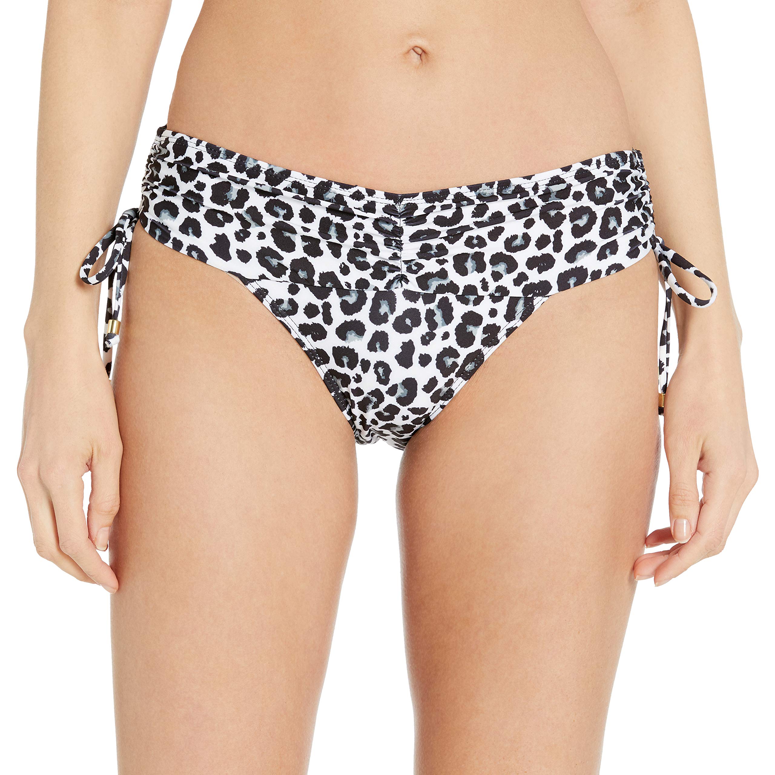 Ella Moss Women's Shirred Waistband Swimsuit Bikini Bottom - High Waisted Swimwear for Women, Comfortable & Stylish Beachwear for Pool, Vacation & Summer Activities