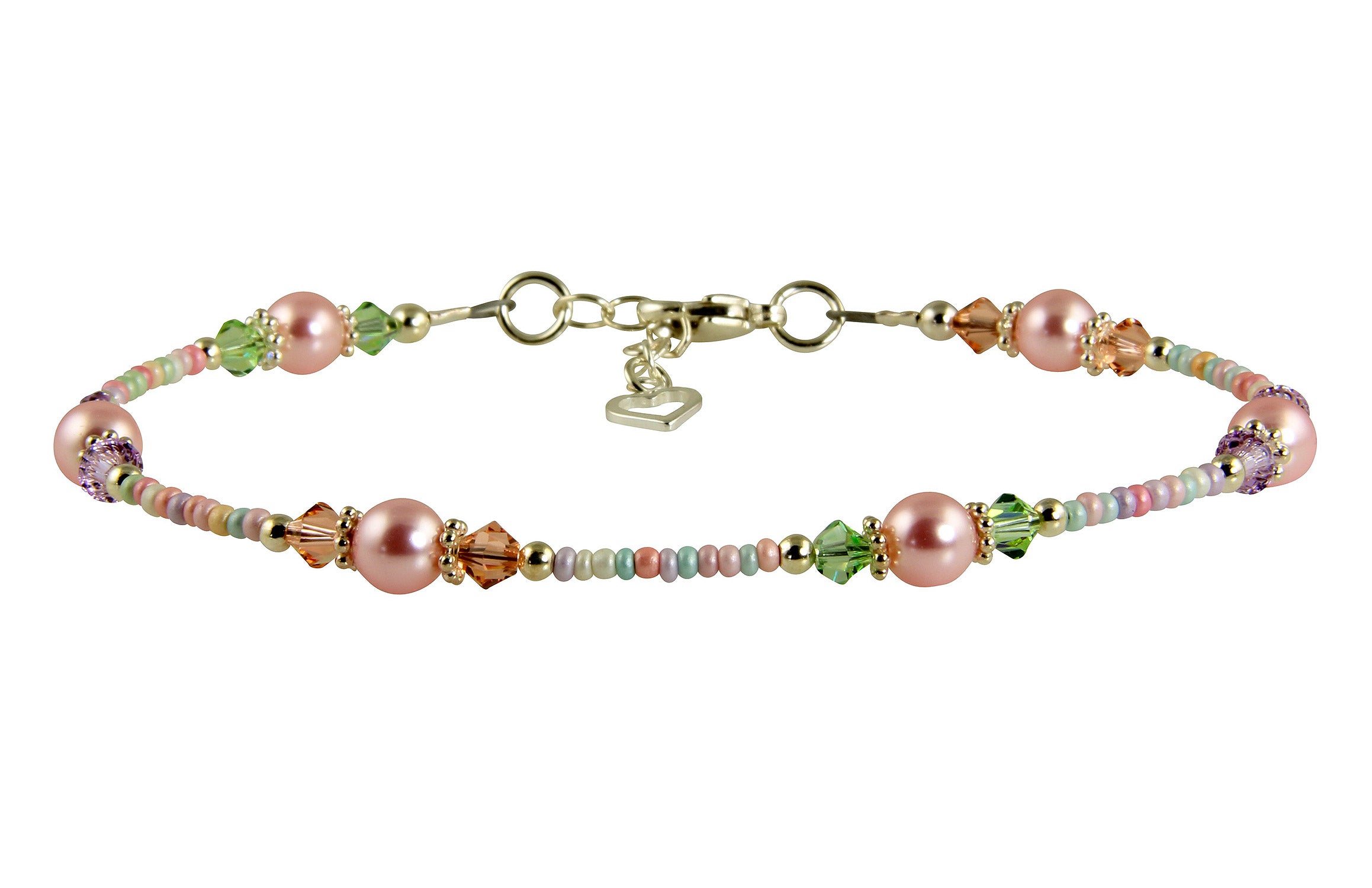 Elegant Spring Pink Pearl Beaded Anklet for Women - Dainty Foot Jewelry for Beach, Wedding & Summer Outfits