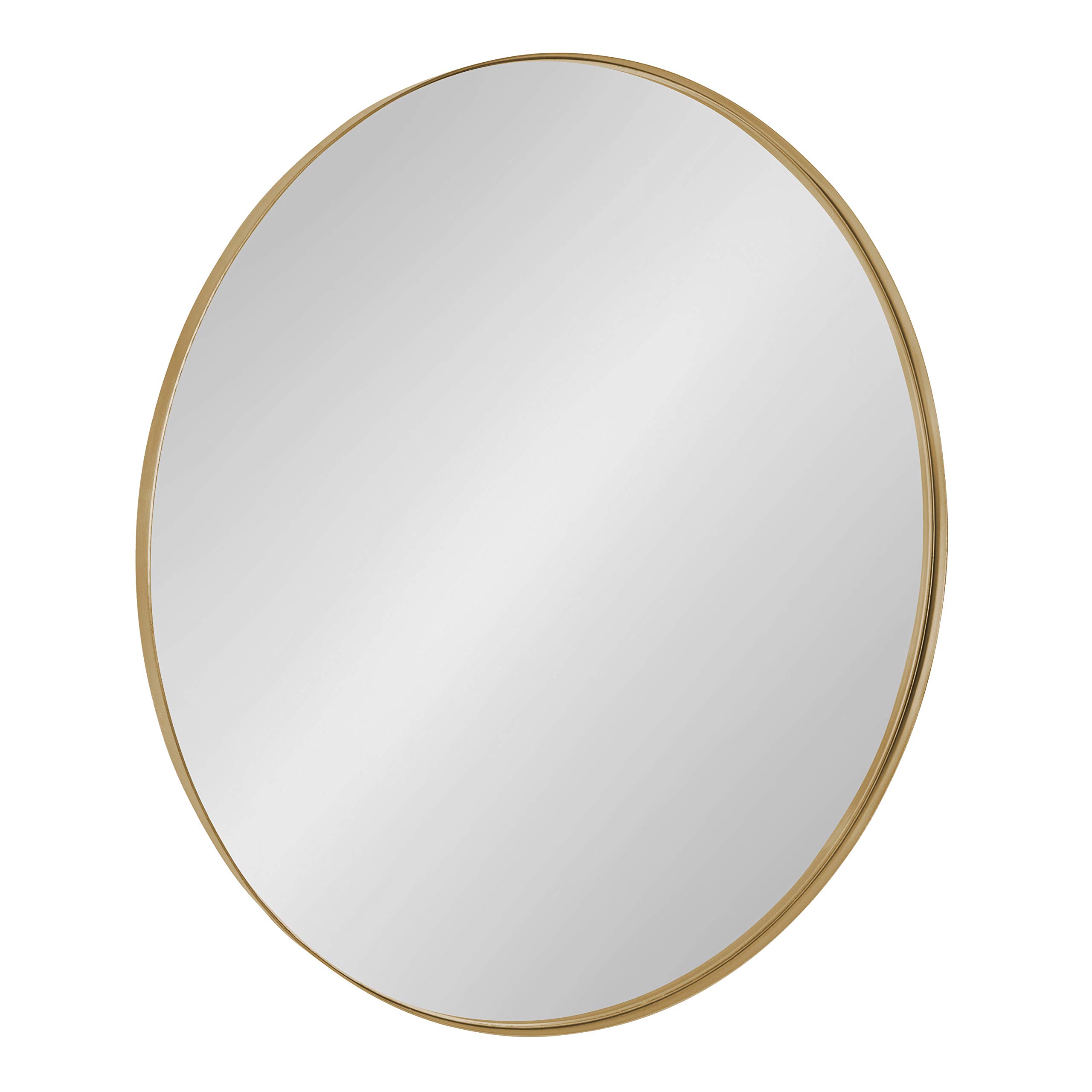 Kate and Laurel Rollo Modern Round Wall Mirror - 22 Inch Gold Circle Mirror for Living Room, Bedroom & Entryway Decor