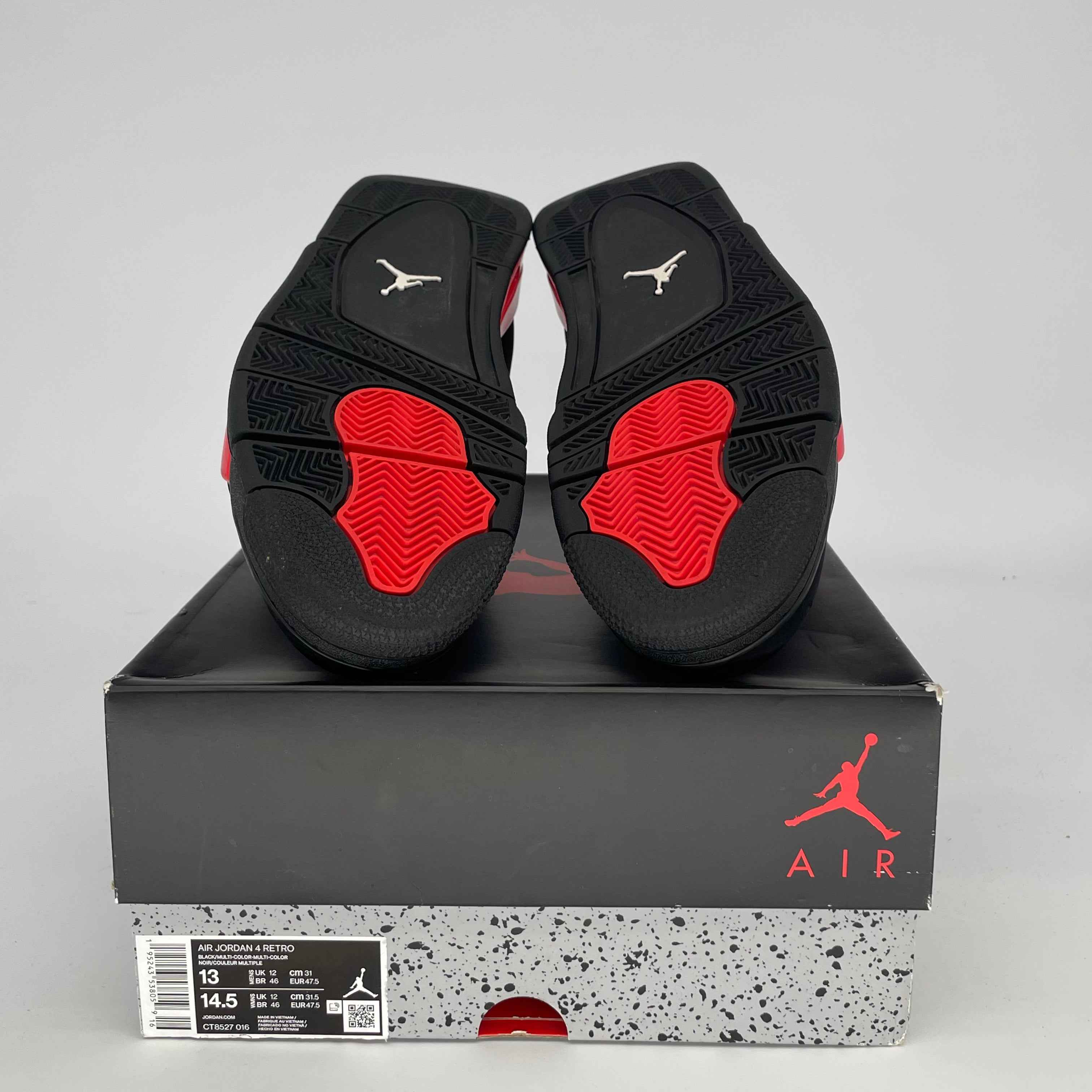 AIR JORDAN 4 RED THUNDER Men's Basketball Shoes Size 13 - Style CT8527-016 | Retro Sneakers for Men, Streetwear Fashion & Sports Performance