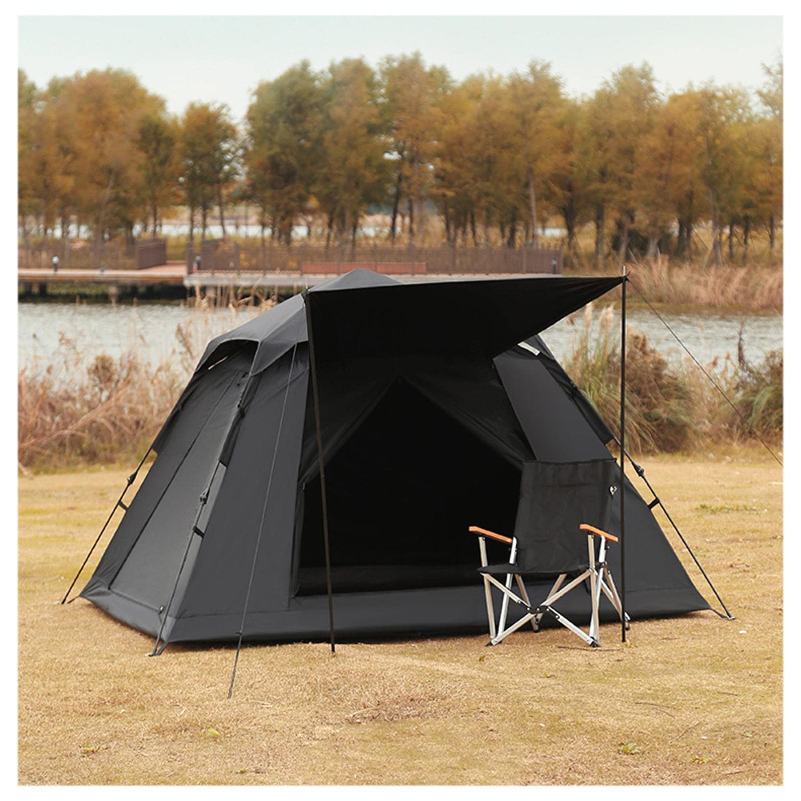 3-Second Pop-Up Tents for Adults - Sun Protection & Blackout Camping Tents, Waterproof Family Tents for Outdoor Adventures | Perfect for Beach, Backyard, and Festival Camping