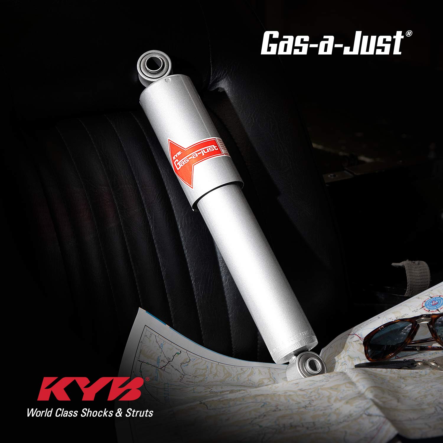 KYB 551121 Gas-a-Just Gas Strut - Premium Shock Absorber for Smooth Ride | Perfect for Trucks, SUVs, and Automotive Suspension Upgrades