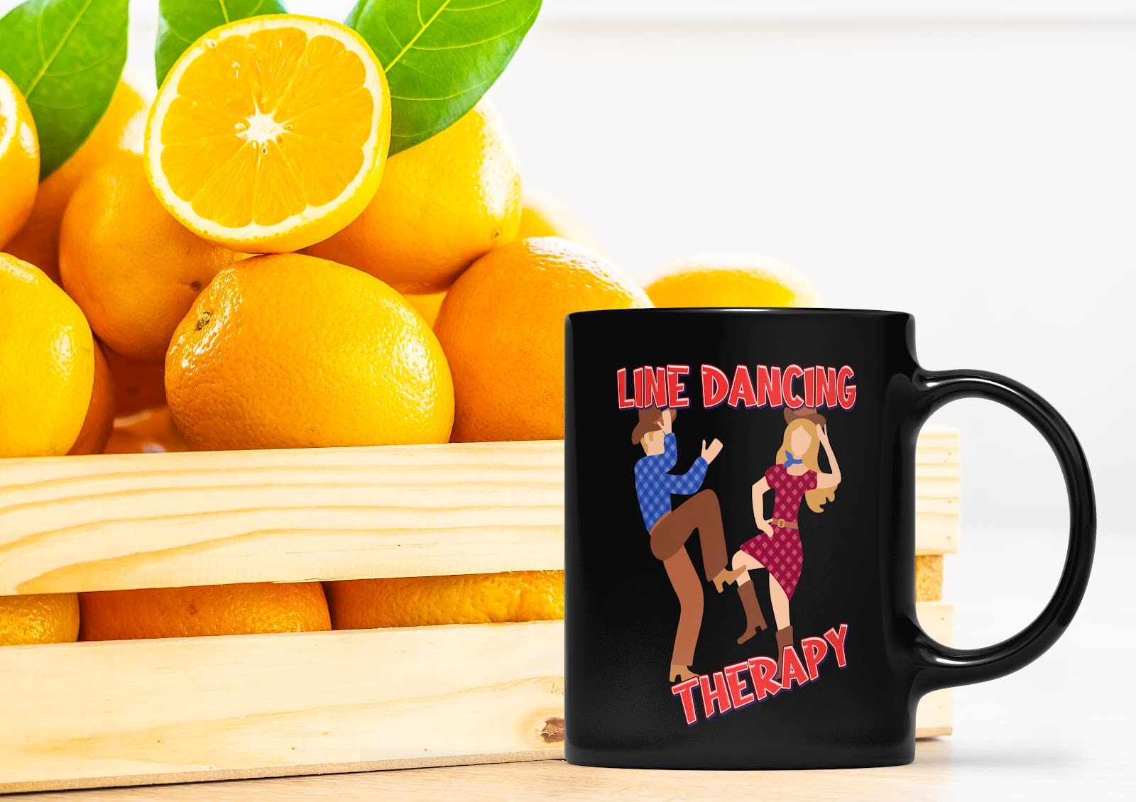 Funny Line Dancing Coffee Mug - Perfect Gift for Dancers, Men & Women - Great Birthday, Holiday Present for Family, Coworkers, Dad & Mom - Use at Dance Parties, Office or Home
