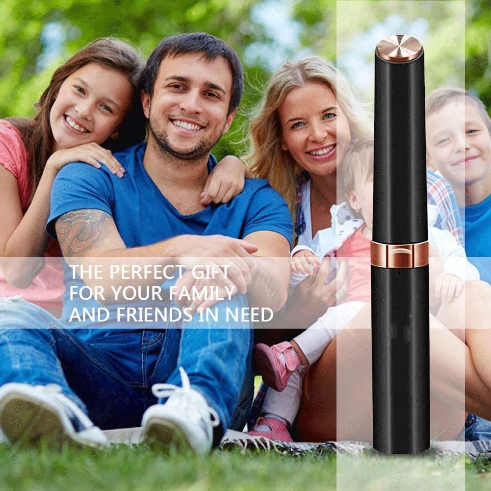 Painless Battery-Powered Nose & Ear Hair Trimmer for Men - Rechargeable & Waterproof Grooming Tool | Perfect for Travel, Home, Gym & Personal Care Routine