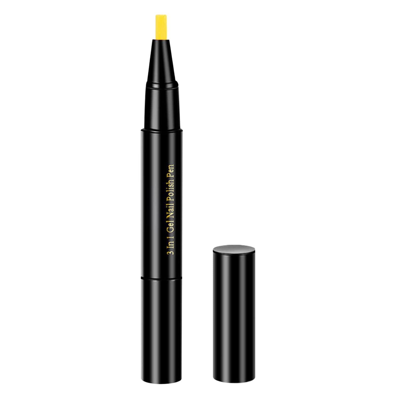 20 Colors Acrylic Nail Practice Brush Set - 2ml Nail Polish Pen with Gel Pen Brush for DIY Nail Art, No Base/Top Coat Needed - Perfect for Nail Decoration, Salon Practice & Home Manicures (Size P, One Size)