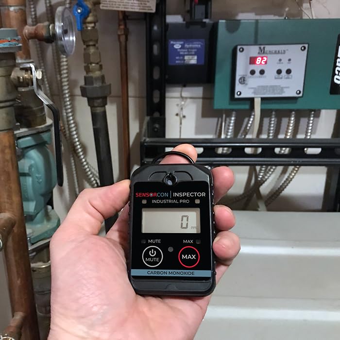 **Inspector 2 CO Industrial Pro Carbon Monoxide Gas Detector - Adjustable Alarm, Visual & Audible Alerts, Vibration, TWA Feature, 2-Year Warranty - Ideal for Factories, Warehouses & Home Safety**