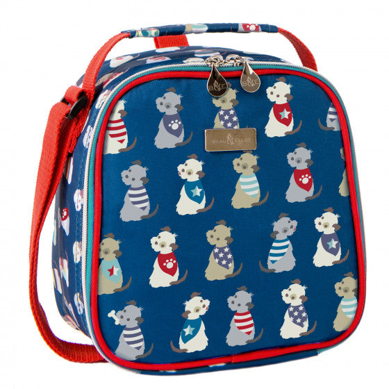 Beau & Elliot Kids Scruffy Puppy Lunch Box Set - Insulated Bento Box with Utensils for School, Picnics & Travel
