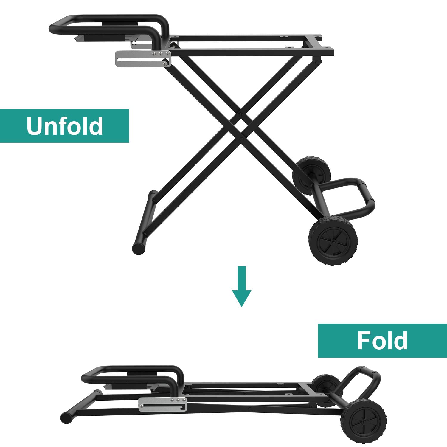 Portable Folding Grill Cart Stand for Blackstone 17