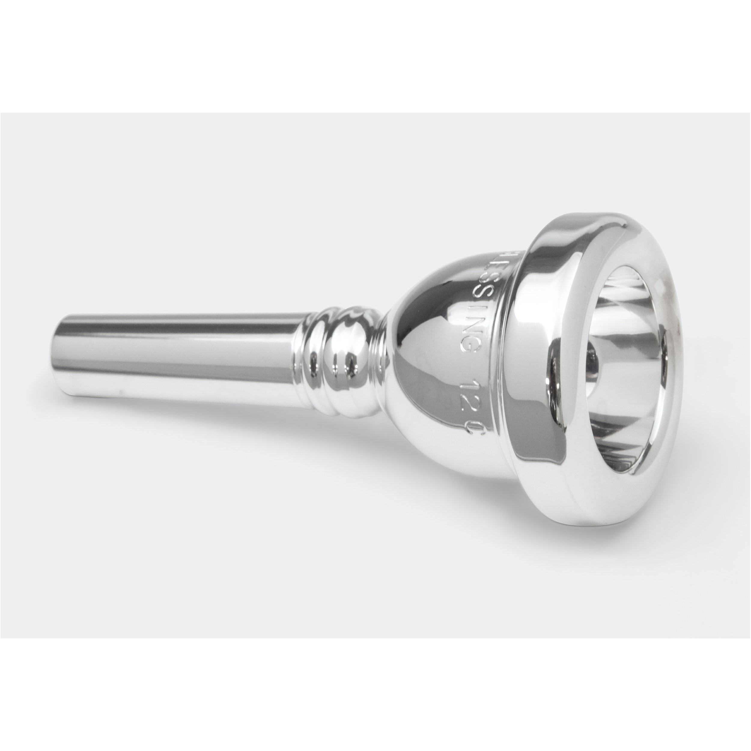 Blessing 12C Small Shank Silver Plated Trombone Mouthpiece - Perfect for Jazz, Orchestral & Marching Band Performances