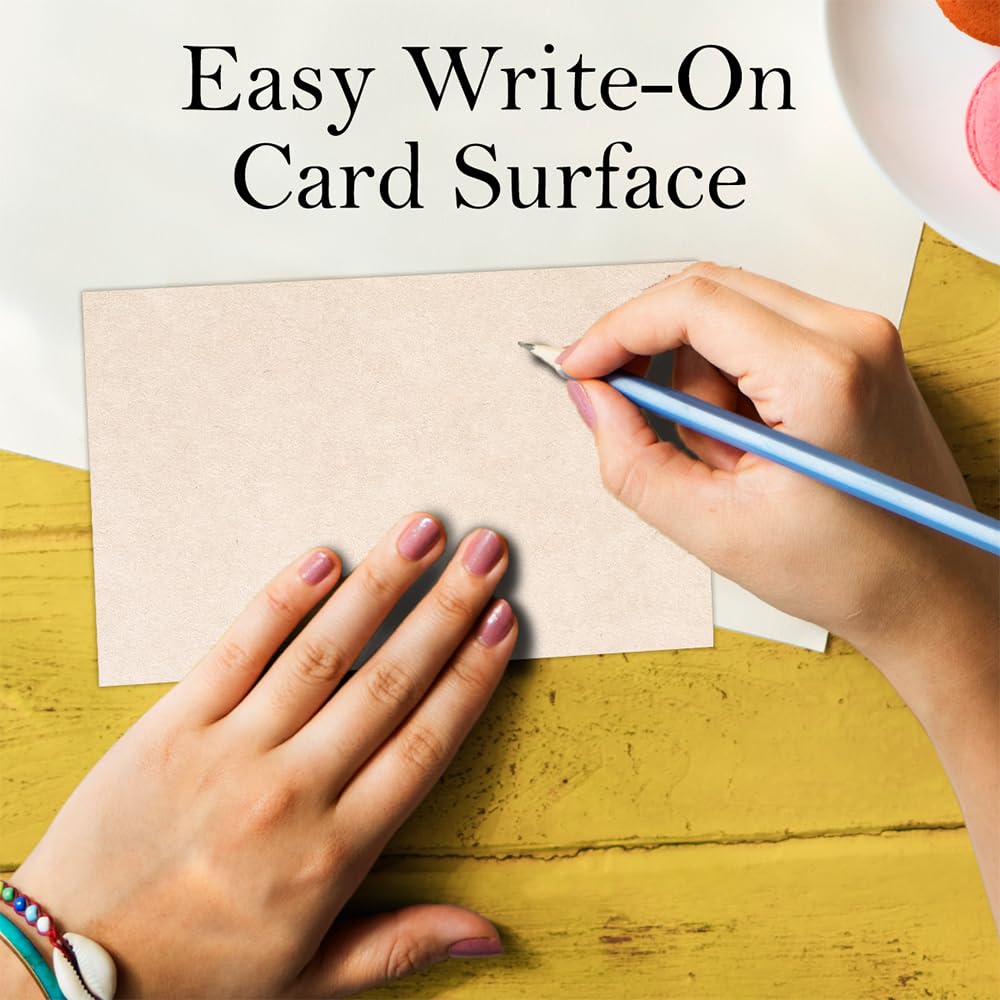 50-Pack Kraft Paper Blank Cards - 4x6 Rustic Stationery for Invitations, Notes & DIY Projects - Eco-Friendly Party Supplies & Wedding Stationery - Perfect for Handwritten Messages, Greetings & Crafts