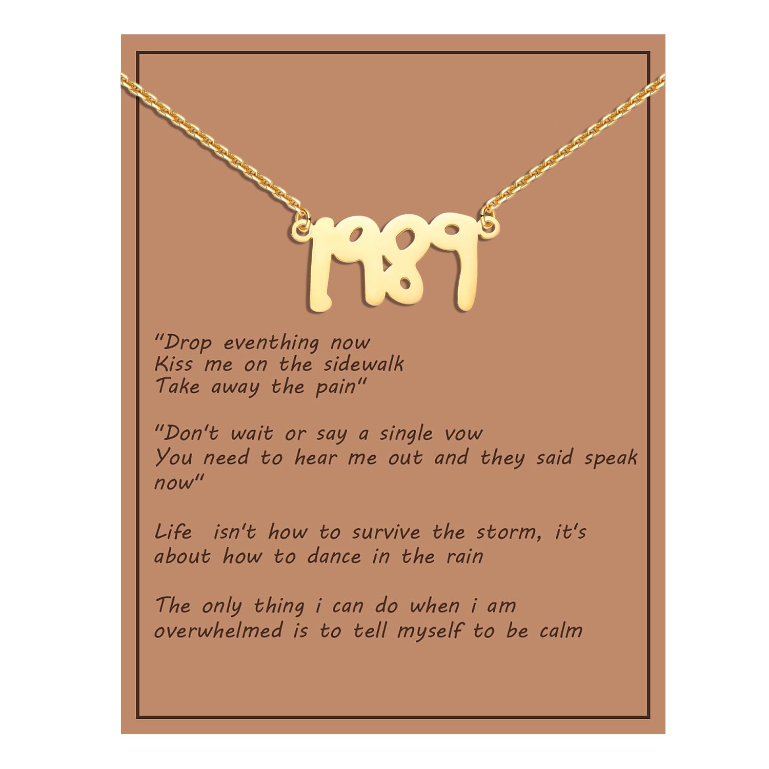 Taylor Swift Inspired Album Music Necklace - Midnights, Speak Now, All Too Well Jewelry - Perfect Gift for Swifties - 1989, Evermore, Red, Reputation, Anti-Hero Merch - Great for Concerts, Birthdays & Fan Collections
