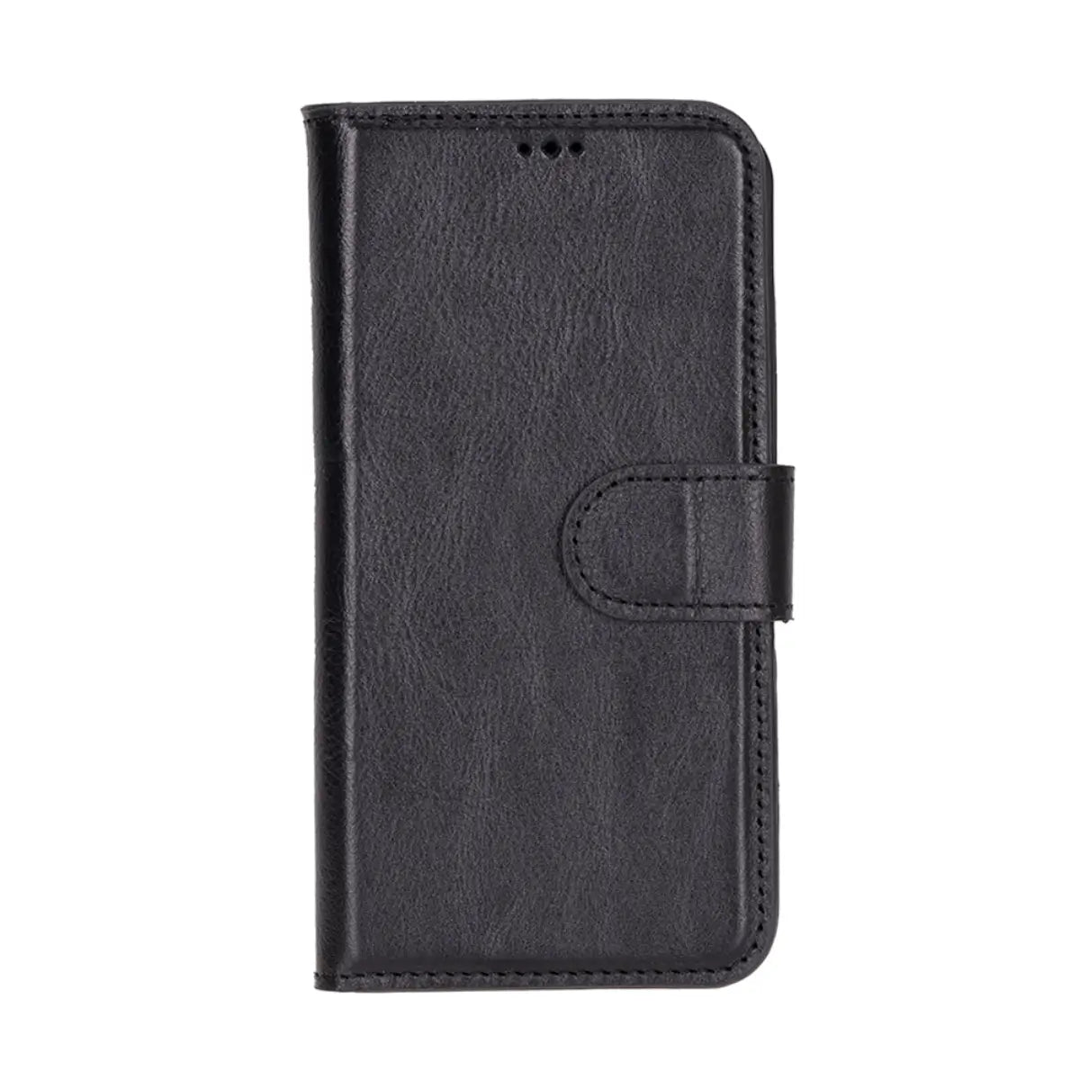 Premium Black Leather Wallet Case for iPhone 16e - Slim Protective Cover with Card Slots | Perfect for Everyday Use, Travel & Business Meetings