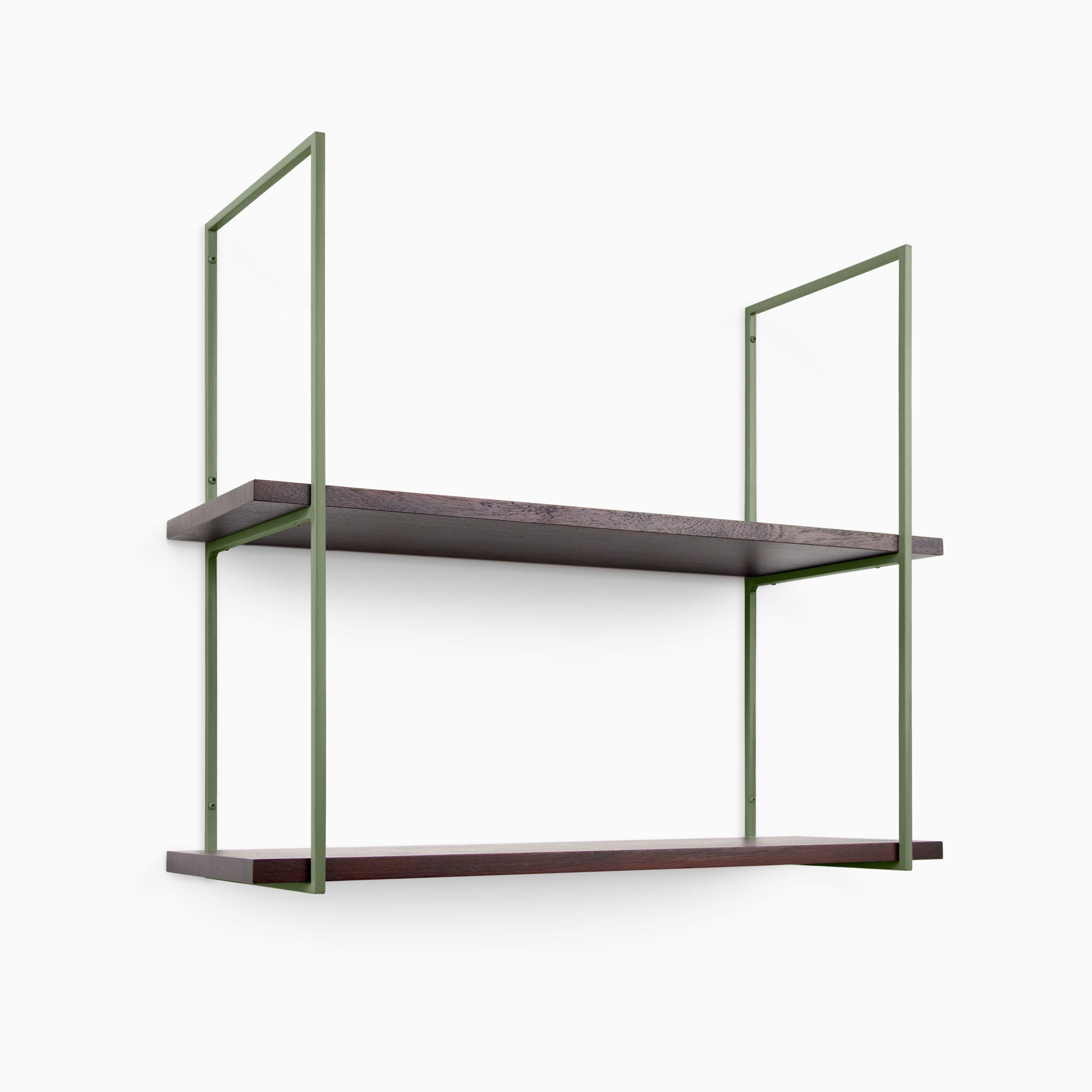 Lloyd Dutch Mocha 5-Tier Wooden Shelf - Rustic Industrial Bookshelf for Living Room, Bedroom & Office Storage