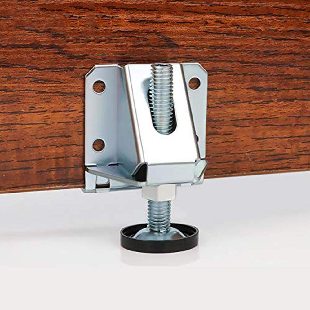 Heavy Duty Adjustable Leveling Feet for Furniture, Cabinets, Workbench & Shelving Units - 4 Pack - Perfect for Uneven Floors & Wobbly Furniture Stabilization