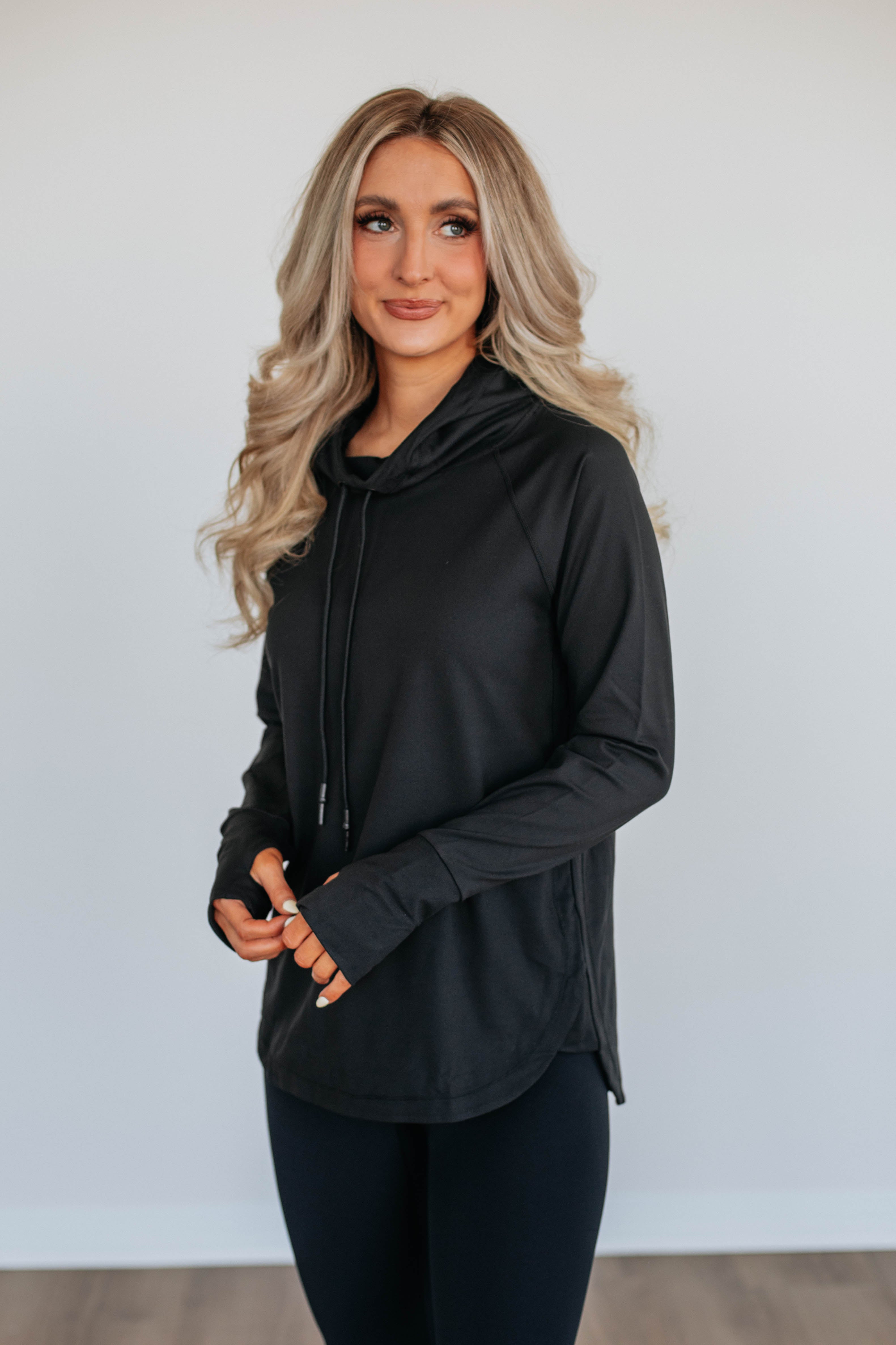 Alice Active Hoodie for Women - Black | Soft & Breathable Workout Hoodie | Perfect for Gym, Running & Yoga