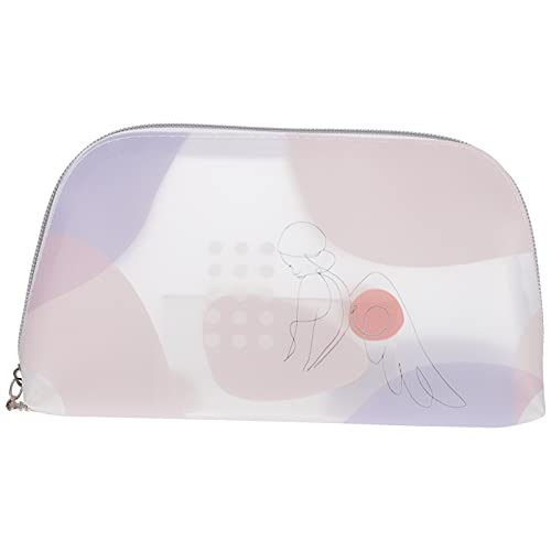 SOIMISS Waterproof TPU Travel Cosmetic Bag - Printed Makeup Brush Pouch & Toiletry Organizer with Zipper for Women & Men | Perfect for Travel, Gym, and Daily Essentials Storage