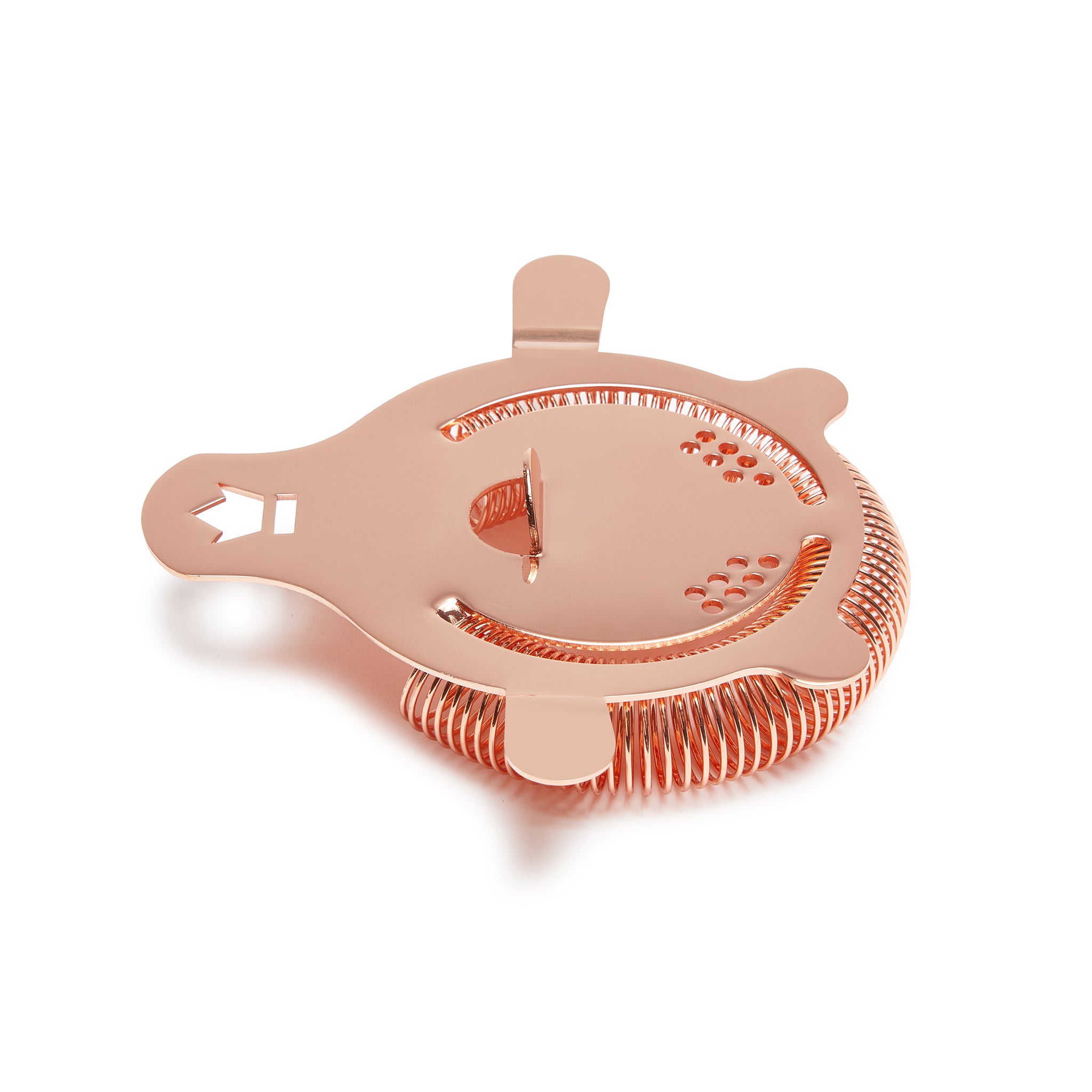BUSWELL® BOBTAIL COCKTAIL STRAINER - Premium Copper Plated Bar Tool for Mixing Drinks, Cocktails & Mocktails - Perfect for Home Bars, Professional Bartenders & Party Hosting