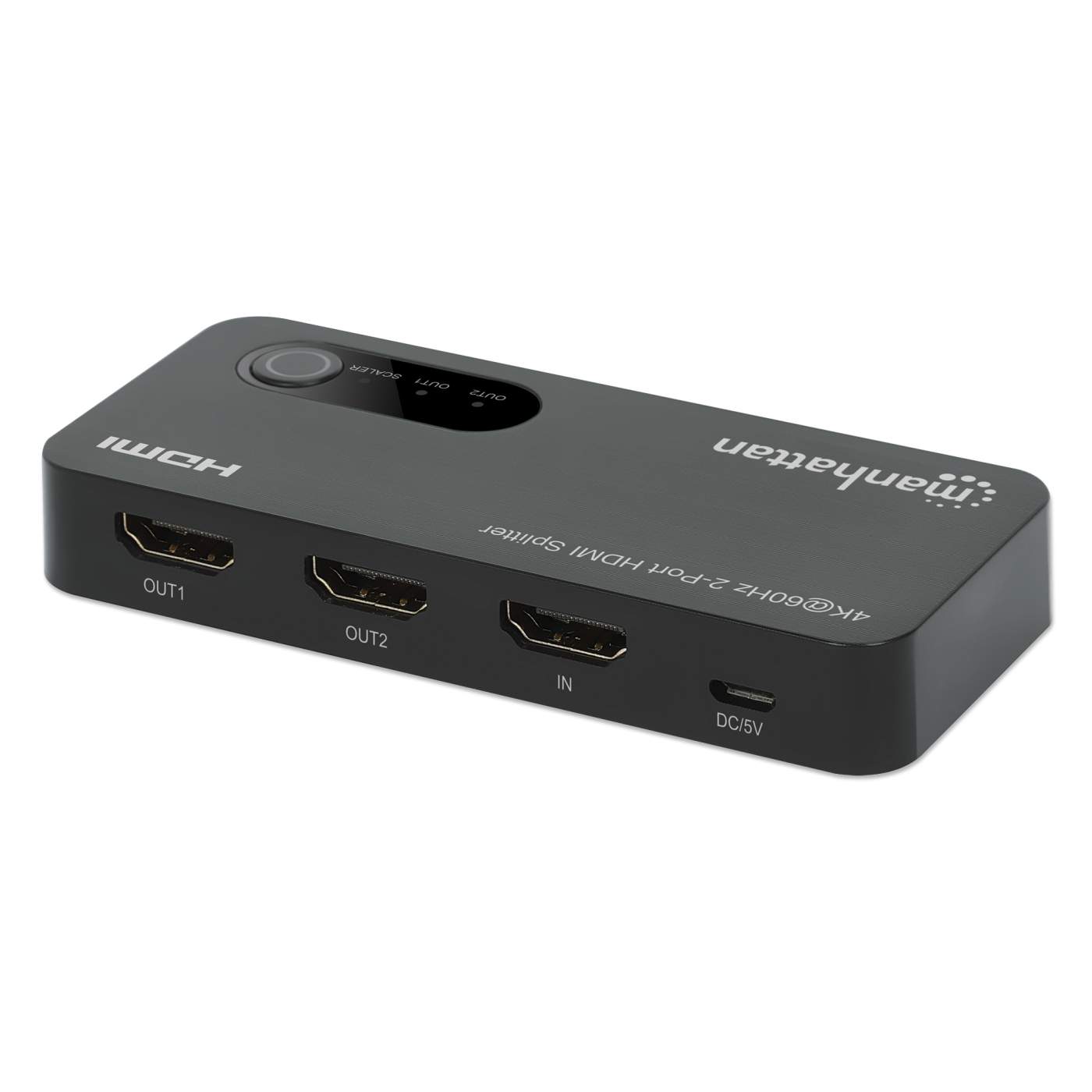 4K@60Hz 2 Port HDMI Splitter with Downscaling - Ultra HD Video Duplicator for Dual Monitor Setup | Perfect for Home Theater, Gaming & Conference Room Displays