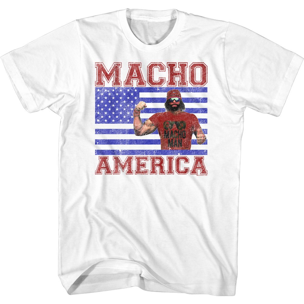 Macho Man Wrestler T-Shirt - Vintage American Wrestling Tee for Men | Perfect for Fans, Gifts & Casual Wear