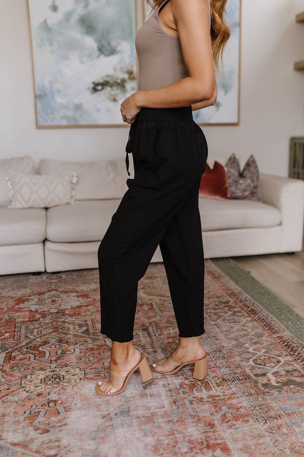 Love Me Dearly High Waisted Black Pants for Women - Slimming Tummy Control Work Pants for Office, Business Casual & Everyday Wear