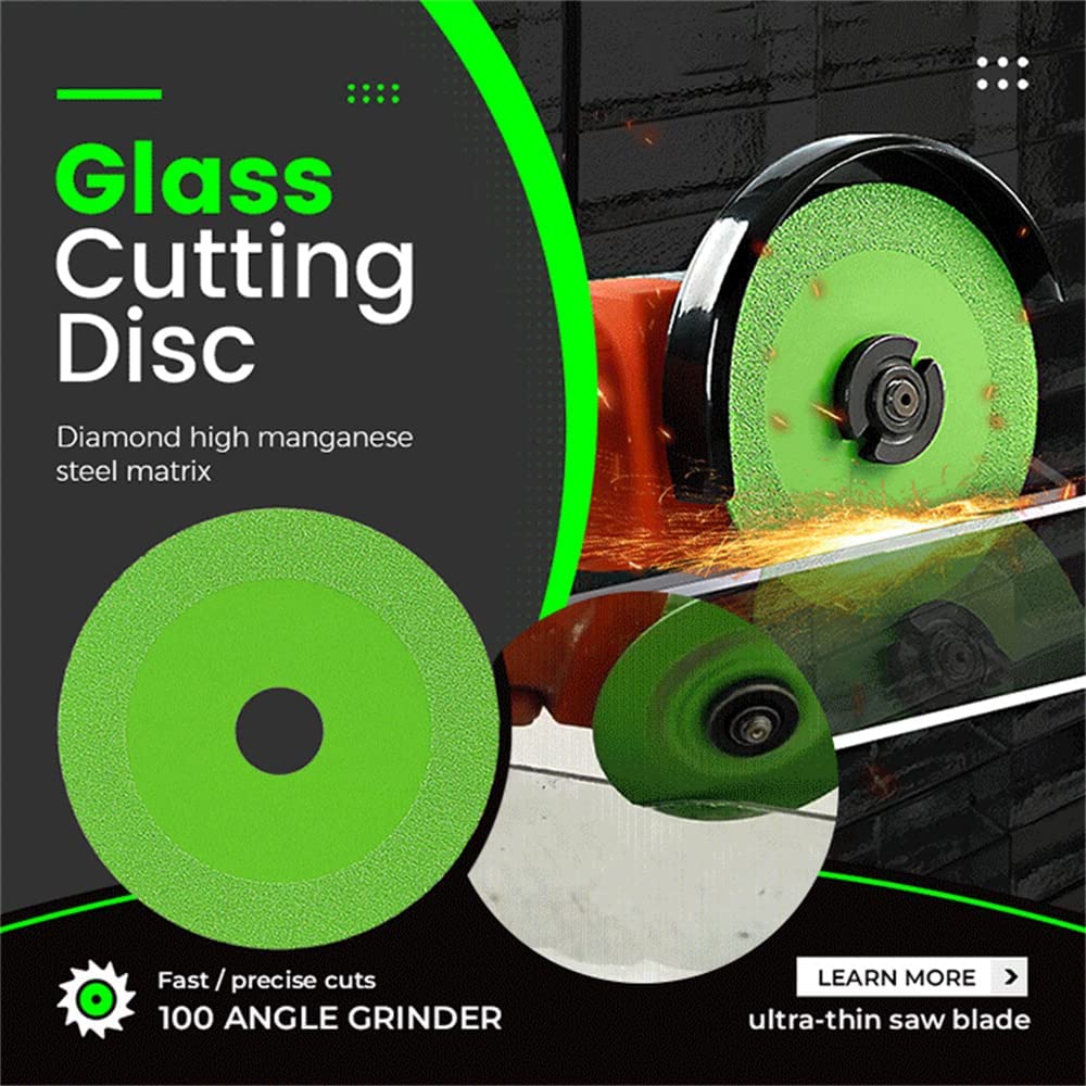 Premium Diamond Glass Cutting Disc - Ultra Thin Tile Blade for Ceramic, Porcelain, Jade & Crystal - Perfect for Lapidary, Grinding & Chambering - Ideal for DIY Projects, Jewelry Making & Home Renovations (1Pcs)