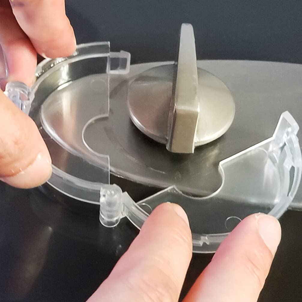 5Pcs Clear Stove Knob Covers - Child Safety Kitchen Protectors for Gas Stoves | Prevent Accidental Turning | Perfect for Homes with Toddlers & Young Children