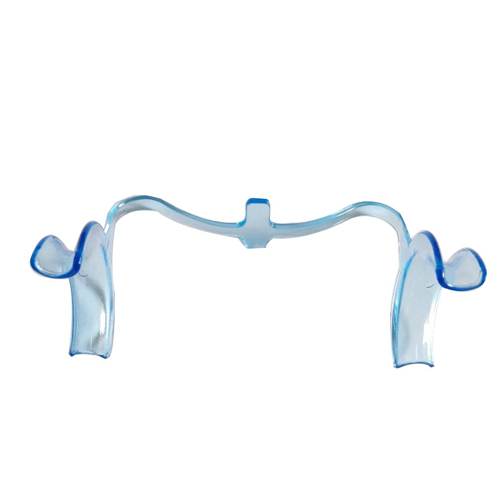 10 Pack Disposable M-Shape Dental Cheek Retractors - Clear Blue Lip & Mouth Openers for Teeth Whitening, Dental Exams & Cosmetic Procedures - Professional Dental Tools for Dentists & Home Use