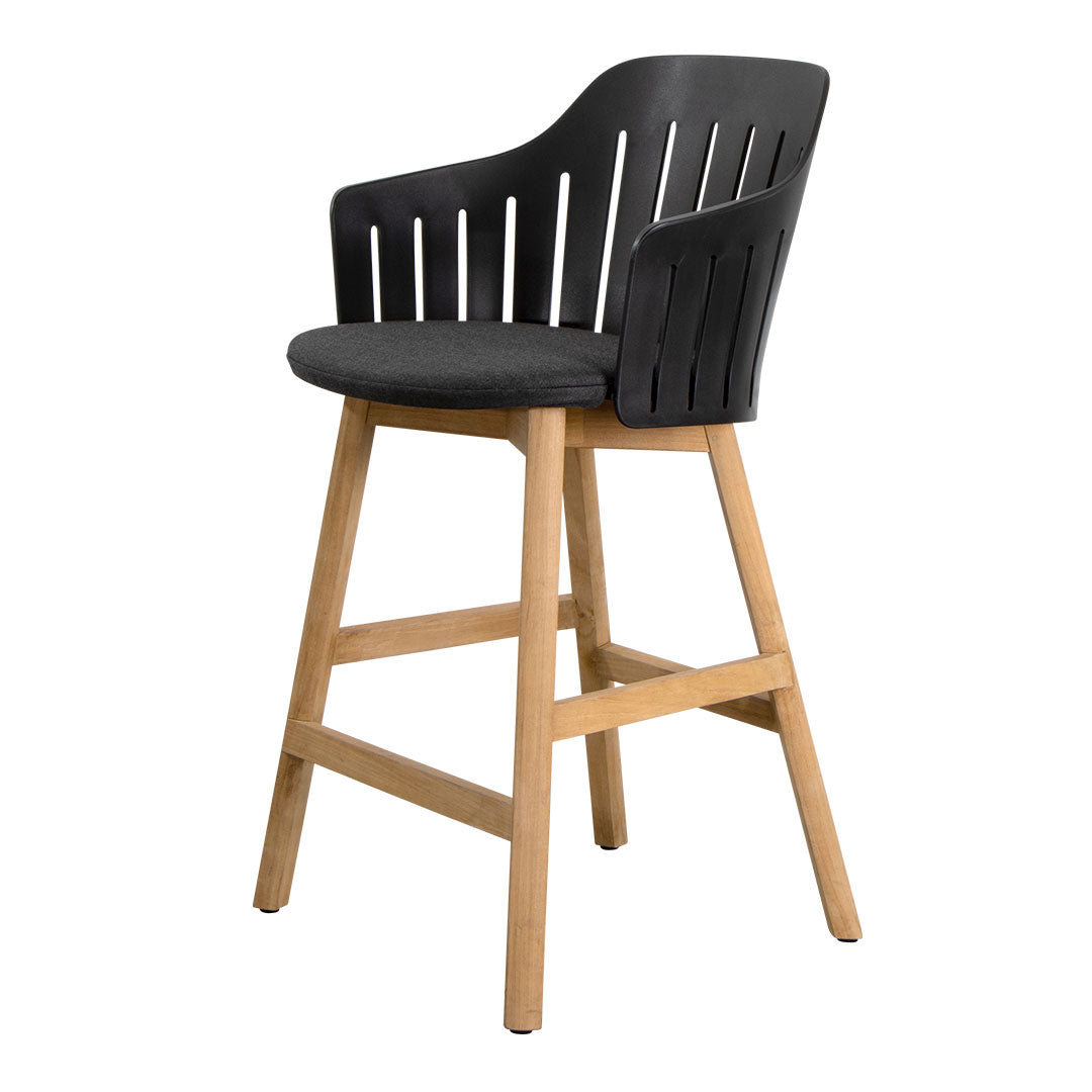 Premium Outdoor Counter Chair with Comfortable Seat Cushion & Durable Wood Base - Perfect for Patio, Deck, Poolside, and Backyard Relaxation