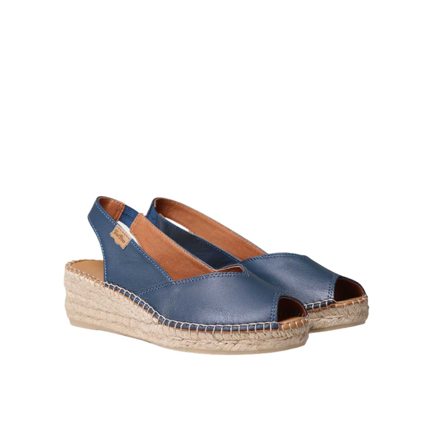 Bernia P Women's Plain Leather Wedge Espadrilles - Comfortable Casual Summer Shoes for Beach, Vacation & Everyday Wear