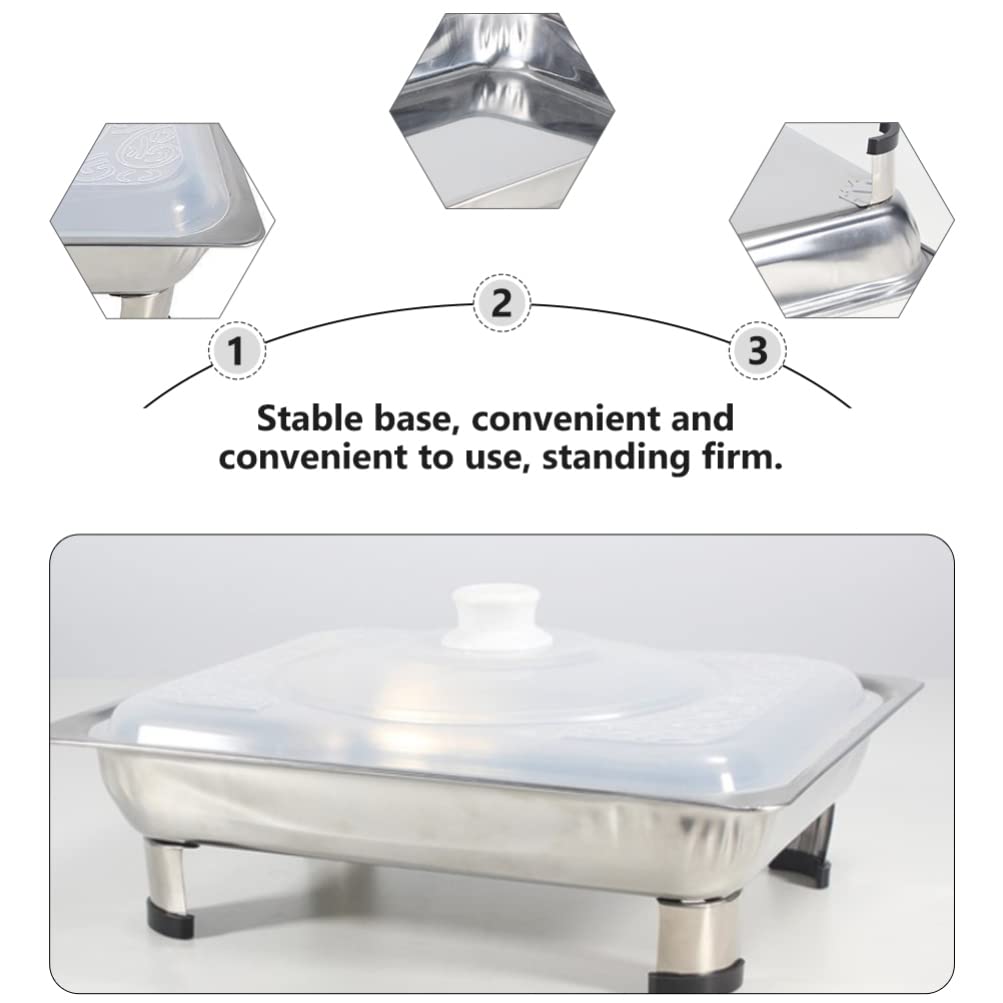 UPKOCH 4QT Stainless Steel Chafing Dish - Foldable Buffet Set for Catering, Weddings & Parties