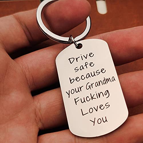 Drive Safe Keychain - Thoughtful Birthday & Christmas Gifts for Women, Men, Teens, Boys & Girls | Perfect Car Accessory for New Drivers & Safe Travel Wishes