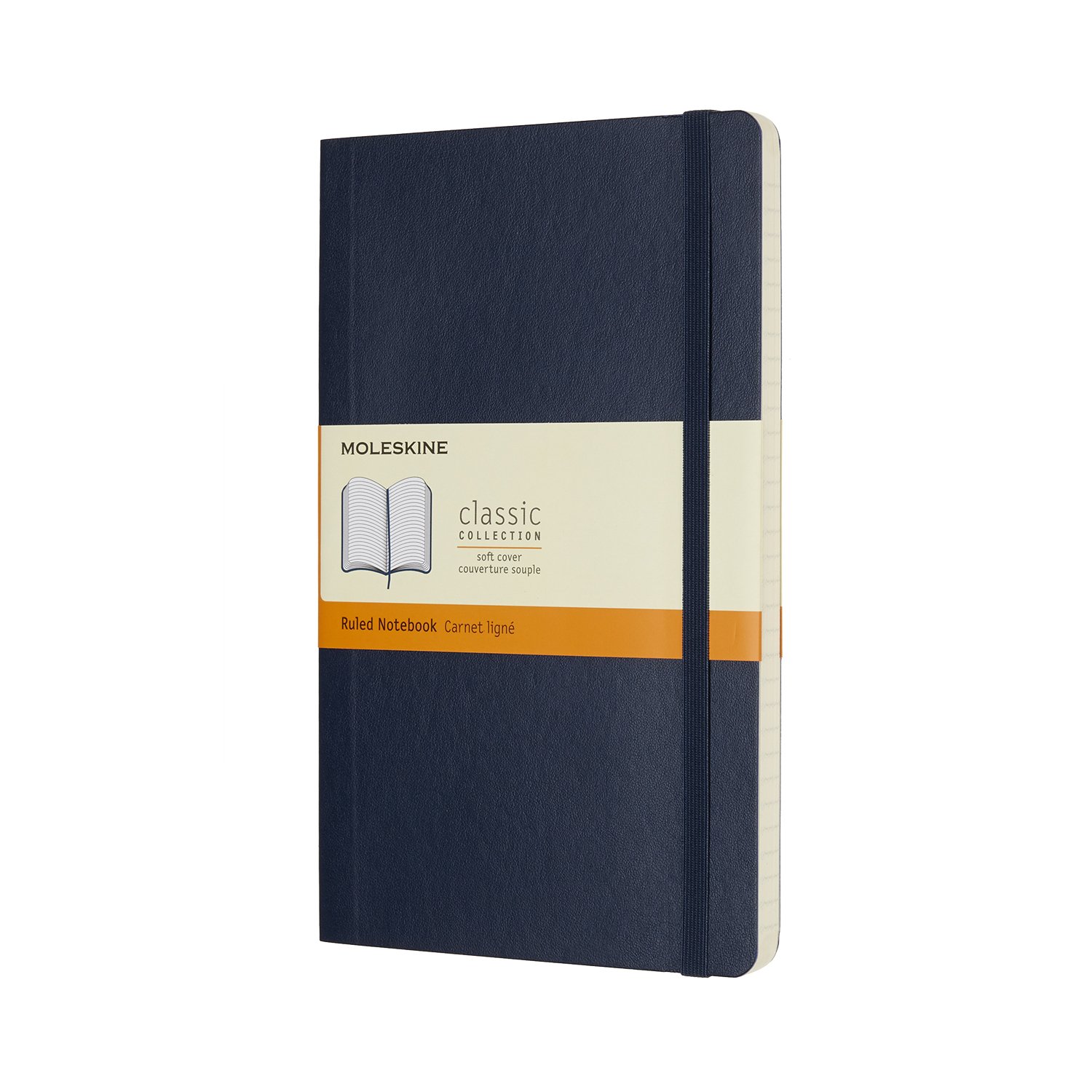 Moleskine QP616B20 Classic Soft Cover Ruled Notebook - Large Sapphire Blue Journal for Writing, Note Taking & Sketching | Perfect for Students, Professionals & Creative Work
