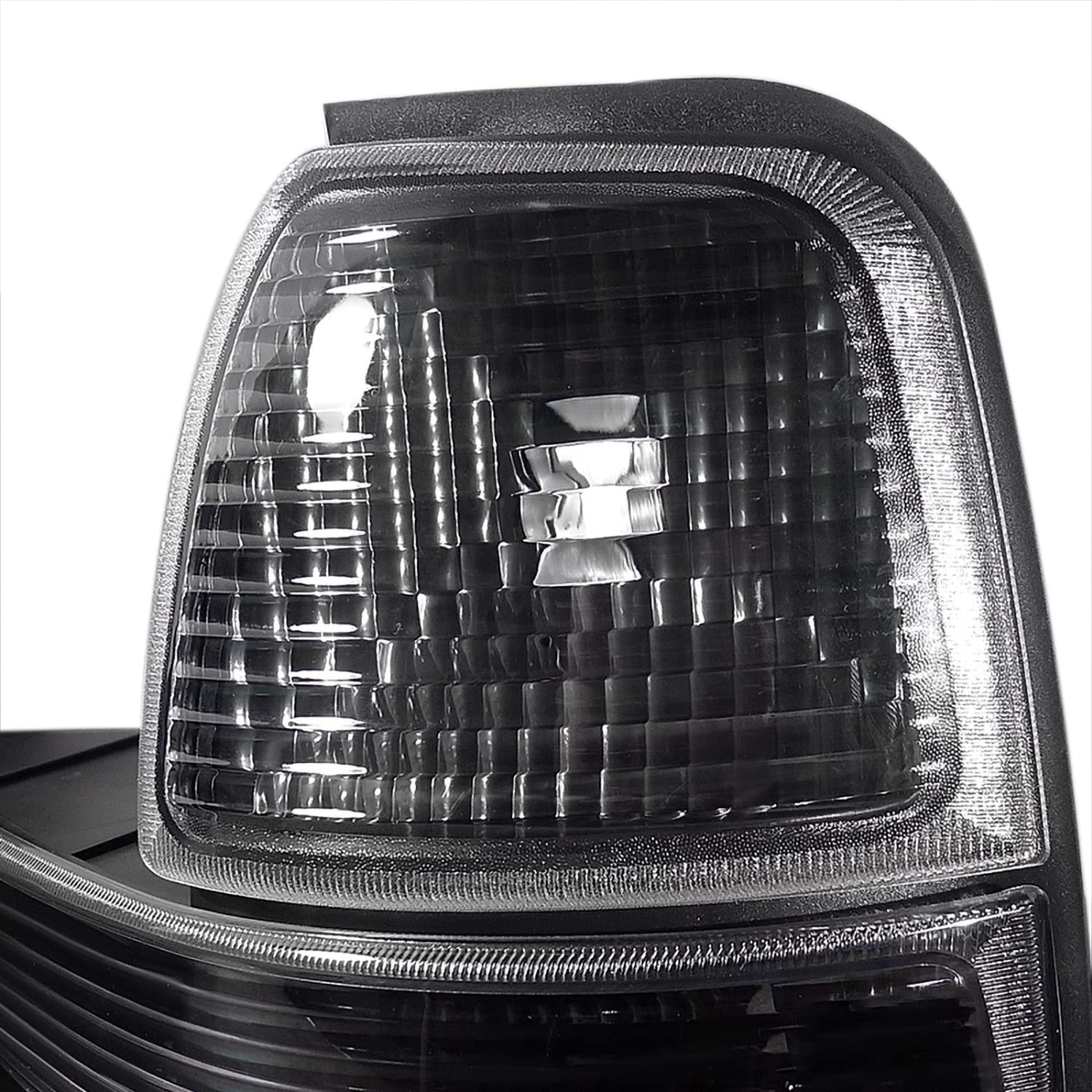 Spec-D Tuning Black LED Headlights & Corner Lights Pair for 1998-2000 Ford Ranger - Upgrade Replacement Assembly for Improved Night Visibility & Off-Road Driving