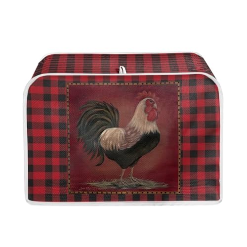 Red Black Check Rooster