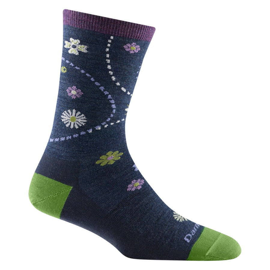 Darn Tough 1610 Garden Crew Lightweight Women's Socks - Moisture Wicking Hiking & Outdoor Socks for All-Day Comfort (Perfect for Gardening, Hiking, and Daily Wear)