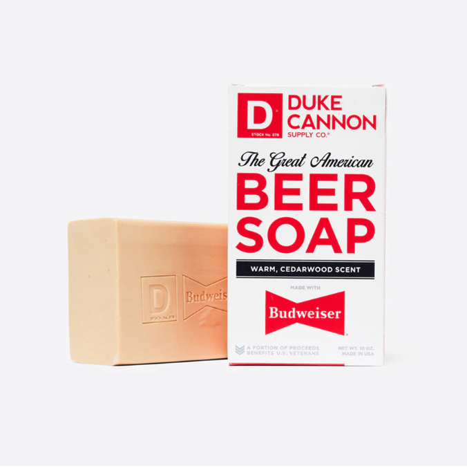 Duke Cannon The Great American Beer Soap - Handmade Bar Soap for Men with Natural Ingredients - Perfect for Shower, Grooming & Gift Giving