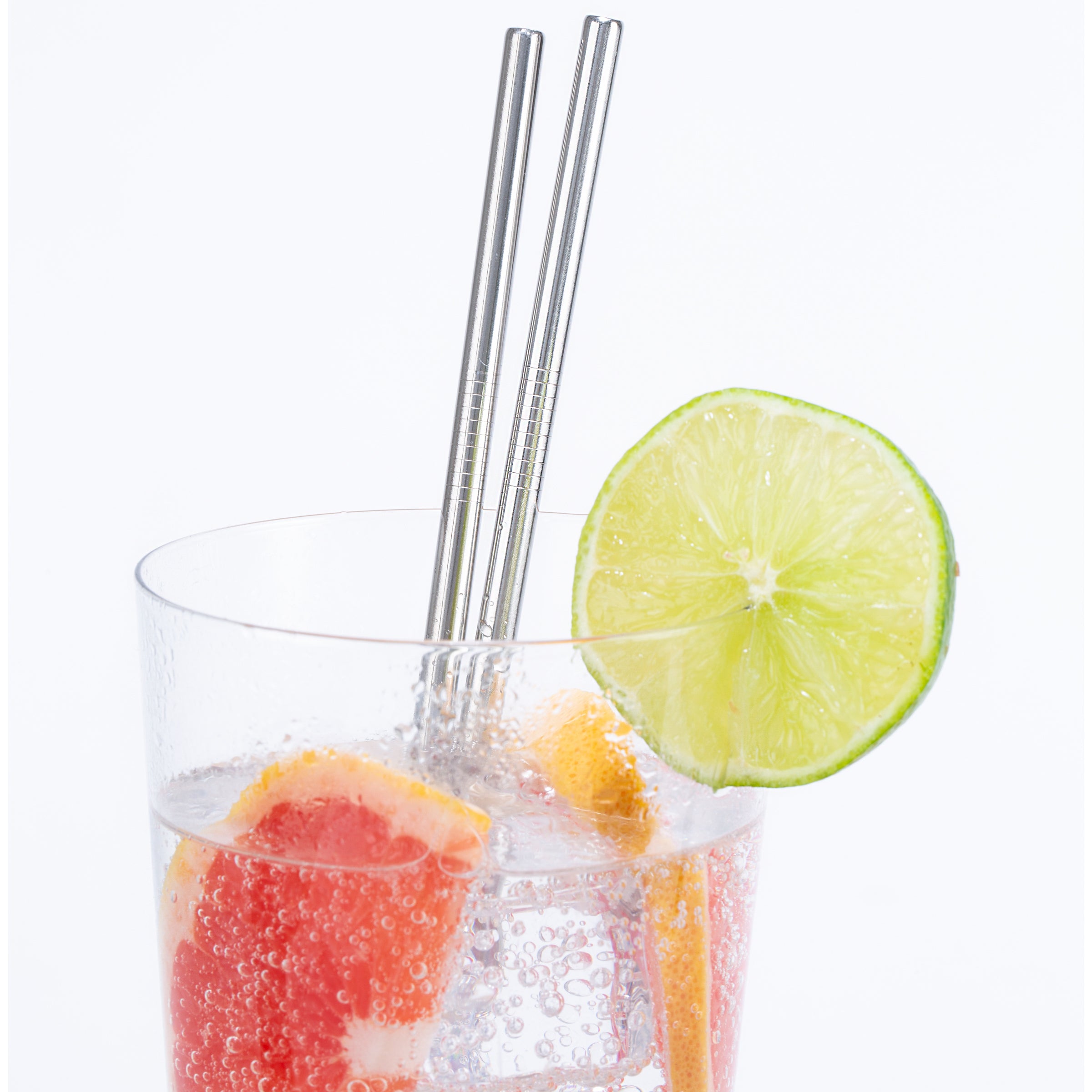 Eco-Friendly Reusable Stainless Steel Straws - 4-Pack Metal Drinking Straws for Smoothies, Iced Coffee & Cocktails - BPA-Free, Dishwasher Safe, with Cleaning Brush & Case - Perfect for Home, Office, Travel & Parties