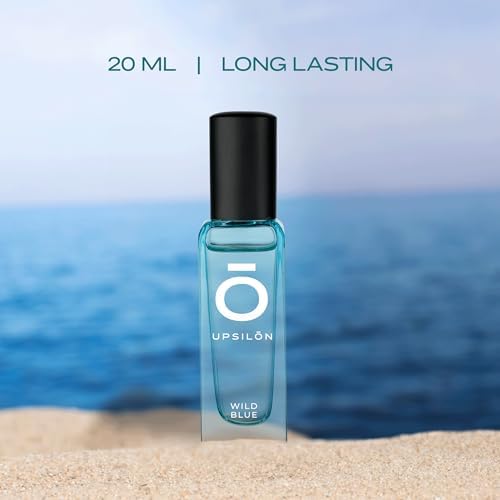 DK Wild Blue Aqua Perfume for Men - 20ml Eau De Parfum | Long-Lasting Fresh & Powerful Cologne | Luxury Scented Spray | Travel-Friendly Fragrance | Perfect for Daily Wear, Office & Special Occasions