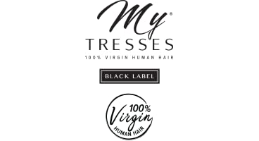 My Tresses Virgin Human Hair Weave Black Label 10+ Bundle - 100% Natural Straight Hair Extensions (22
