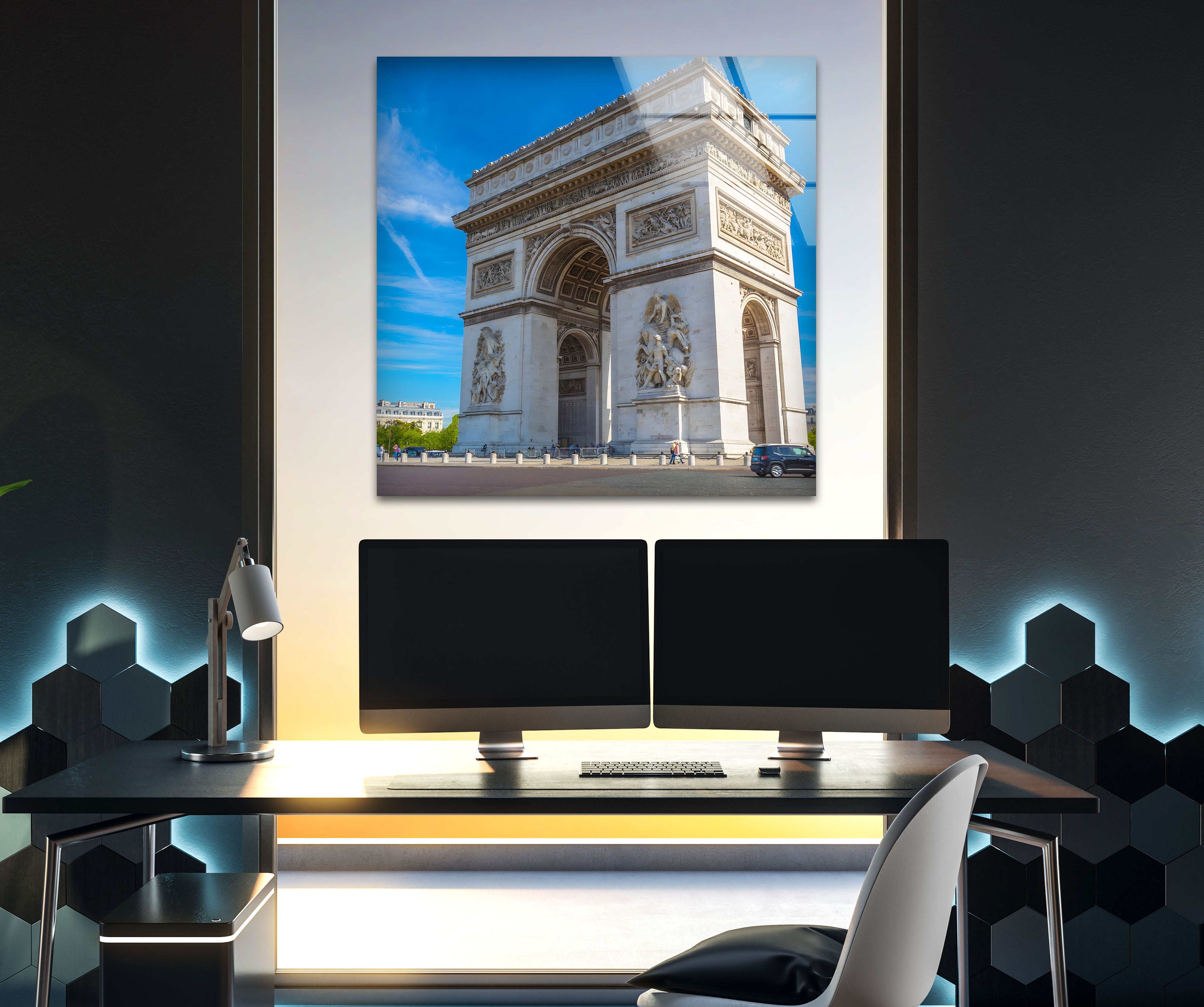 Arc de Triomphe Paris Replica - Classic French Landmark Sculpture for Home Decor, Office Display & Gift Giving