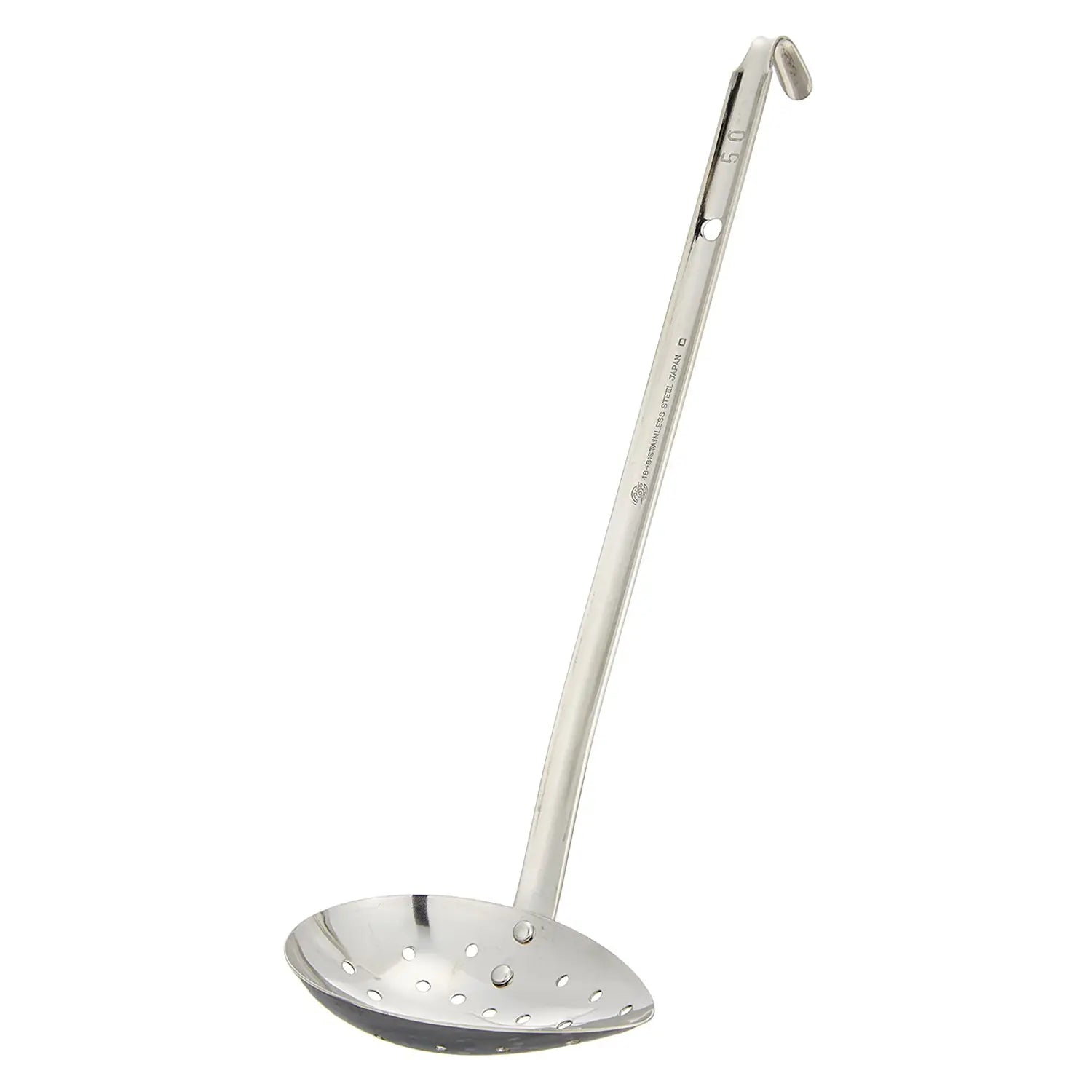 Premium Stainless Steel Slotted Soup Ladle - Perfect for Straining Broth, Pasta & Vegetables - Ideal for Cooking, Serving & Kitchen Use