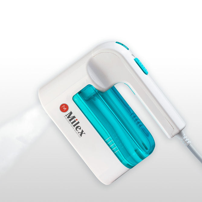 Milex Go Steamer - Portable Handheld Garment Steamer for Clothes, Wrinkles & Fabrics | Quick & Easy Wrinkle Remover for Travel, Home & Office Use