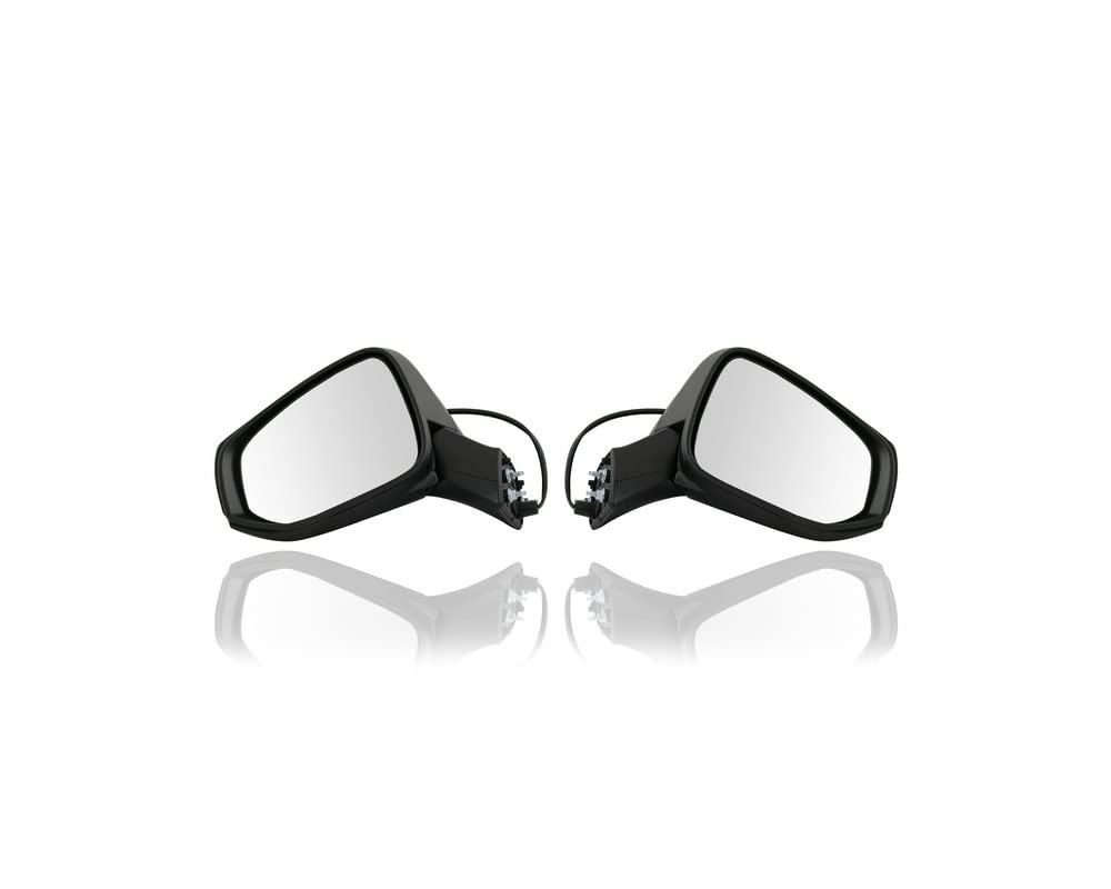 Replacement Door Mirror for 2019-2021 Toyota RAV4 & Hybrid LE - Non-Heated Textured Pair (Left & Right) - Perfect for North American Models Without Signal/Puddle Lamp/Blind Spot/Camera - Ideal for DIY Repairs & Vehicle Maintenance