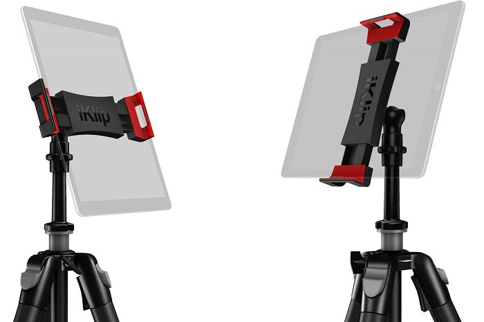 IK Multimedia iKlip 3 Microphone Stand Mount - 3 Adjustable Options for iPhone, iPad & Smartphones - Perfect for Music Recording, Podcasting & Live Performances