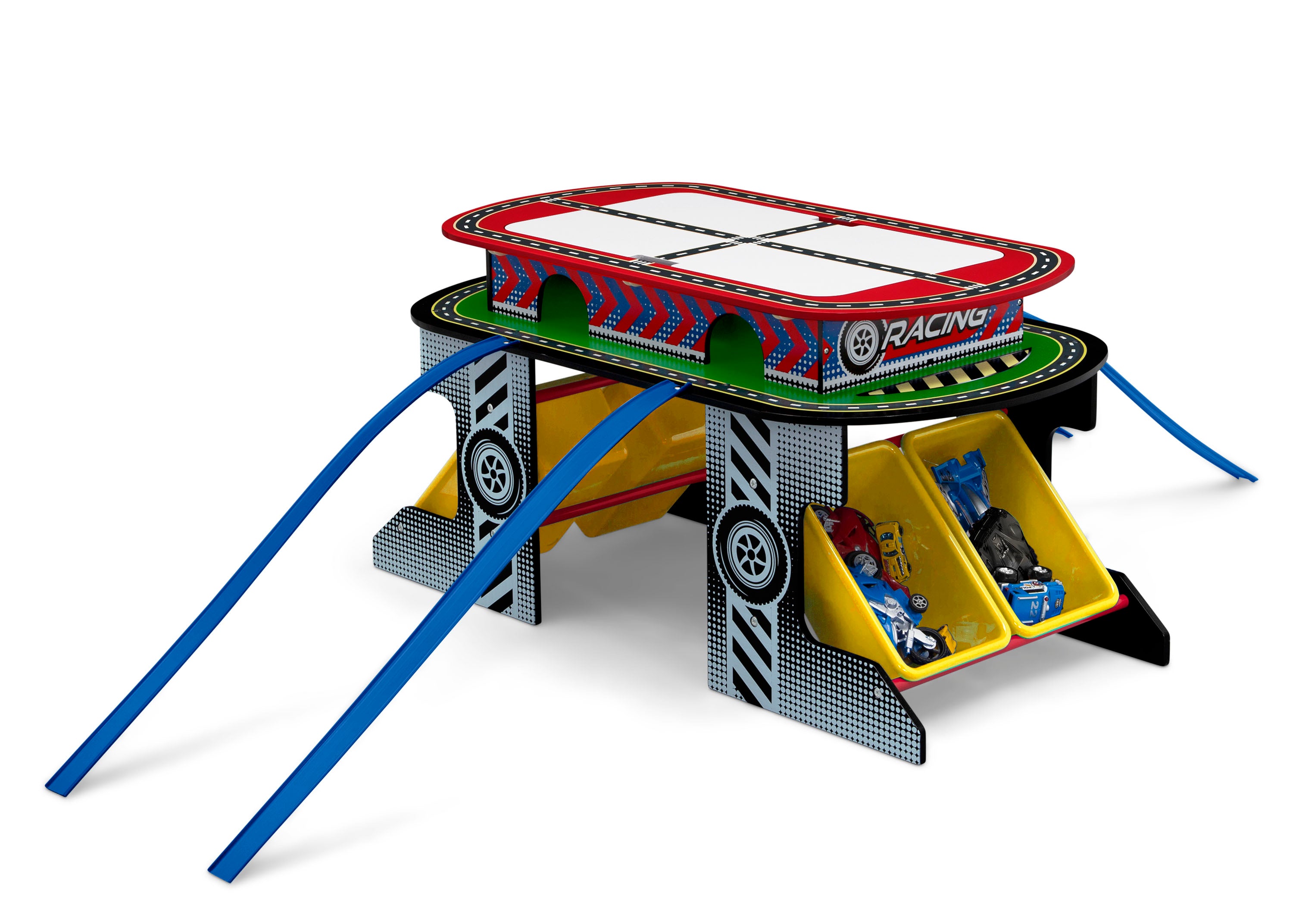 Kids Race Track Toy & Activity Play Table - Interactive Toy Car Set for Toddlers & Children - Perfect for Indoor Playrooms, Birthday Gifts & Family Game Nights