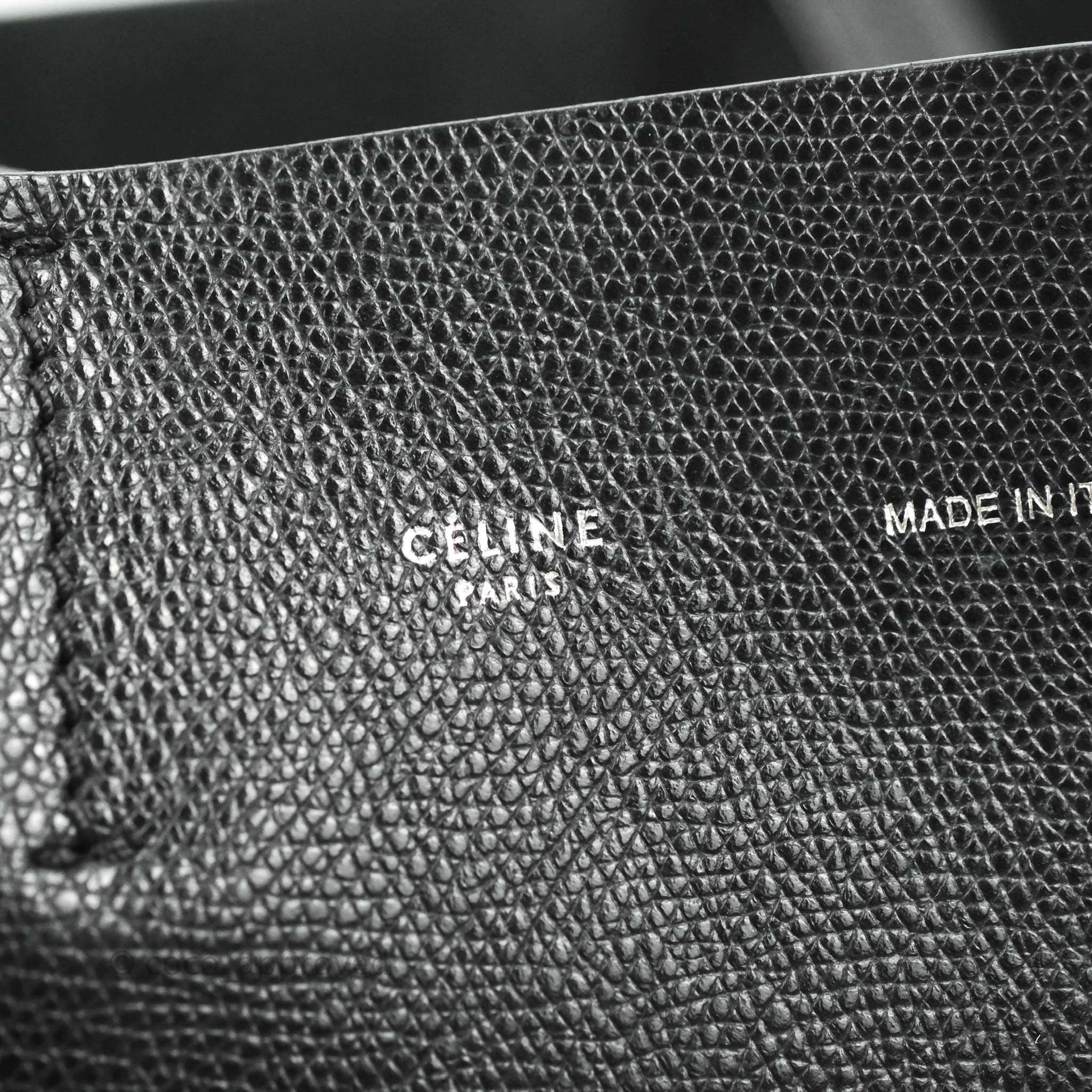 Celine Small Vertical Cabas Tote Bag in Black Grained Calfskin with Silver Hardware - Perfect for Work, Travel & Everyday Luxury