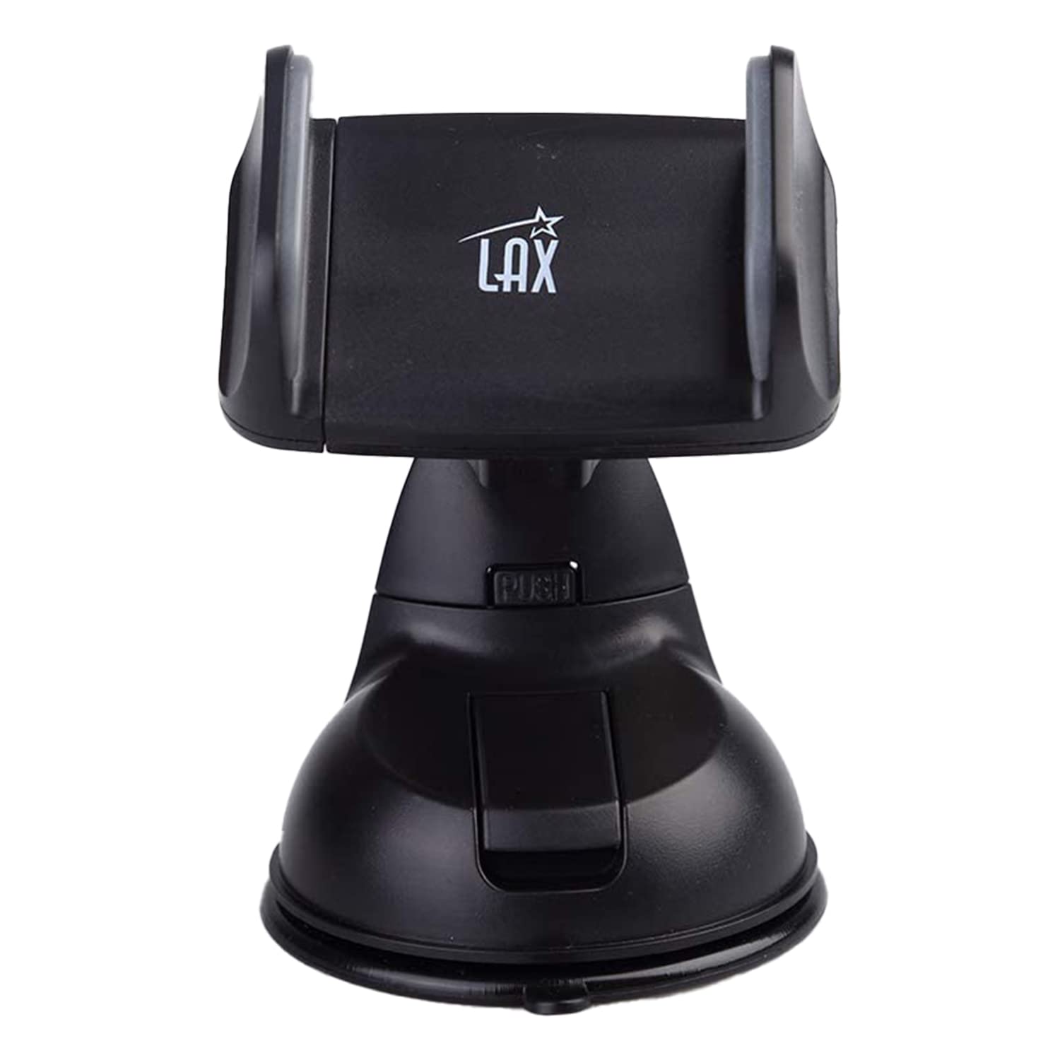 Premium Car Phone Mount Holder - Strong Suction Cup & Adjustable Grip for All Smartphones - Windshield & Dashboard Compatible - Secure Hands-Free Driving for GPS, Navigation & Calls - Black