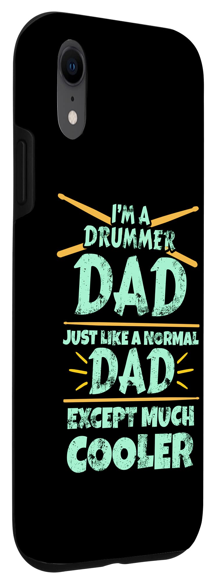 iPhone XR Case - Unique Drummer Dad Gift for Men, Perfect for Music Lovers & Drum Enthusiasts | Great for Concerts, Gigs & Everyday Use