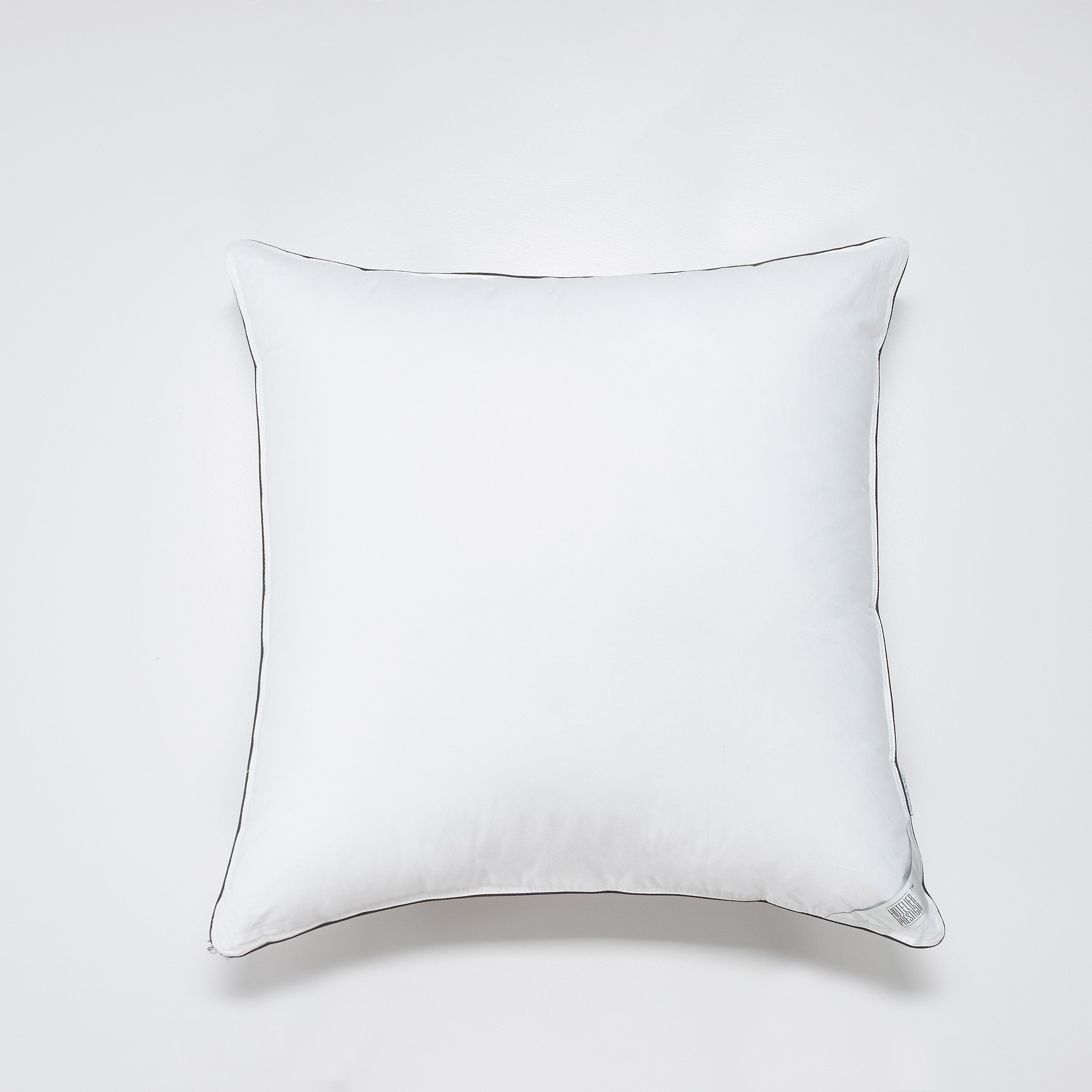 Luxury White Champagne Border Euro Sham Pillowcase - Hotelier Prestigio™ Collection - Perfect for Upscale Bedrooms, Guest Rooms & Luxury Hotels
