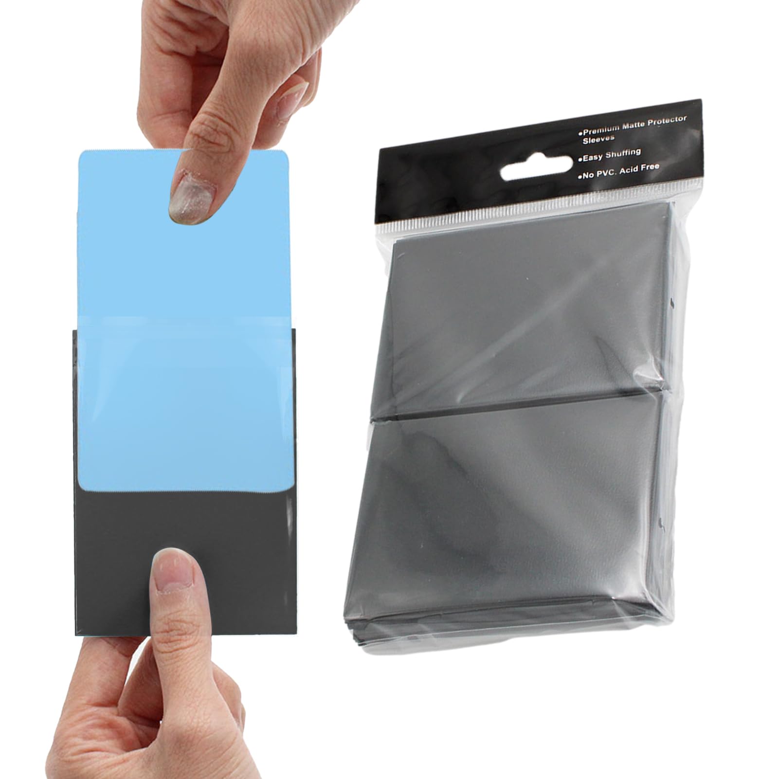 Premium Standard Card Sleeves - 100 Pack Baseball Card Protectors | Acid-Free Trading Card Sleeves for Sports Cards, Photocards & Collectibles | Perfect for Card Storage, Organization & Display (3